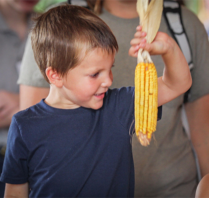 Boy with Ear of Corn