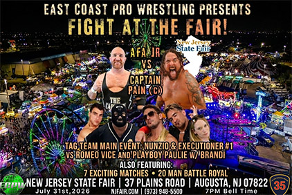 Promotion for East Coast Pro Wrestling at the Fair